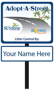 Your Name Here sample Adopt A Street sign