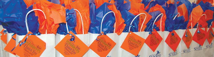 Volunteer gift bags