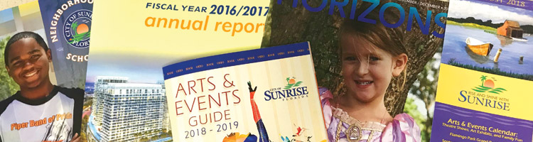 City of Sunrise printed publications