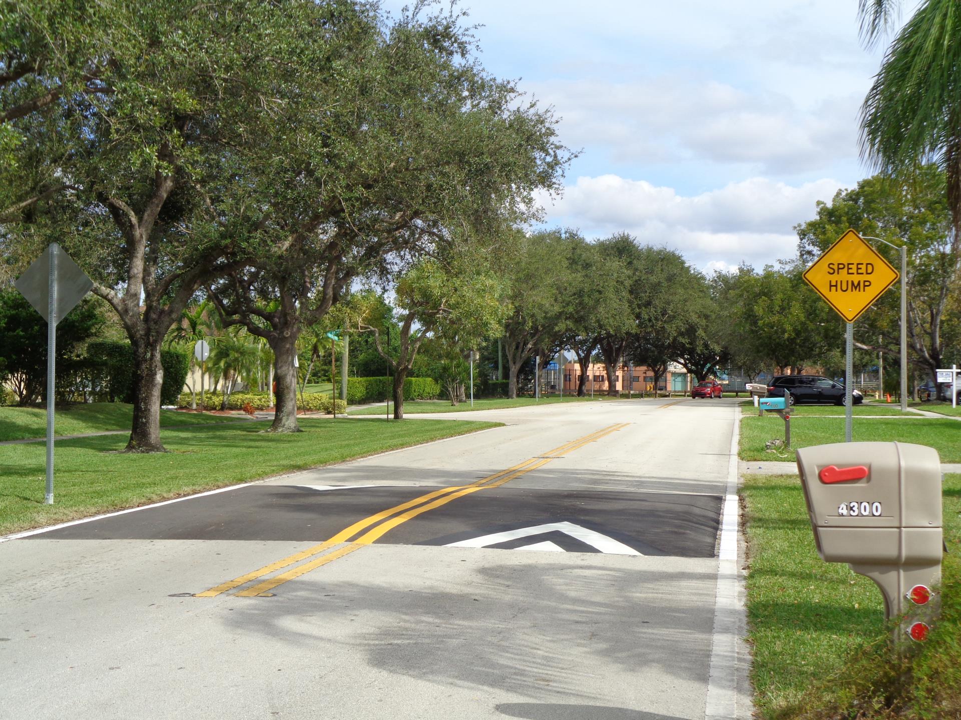 Speed table in neighborhood