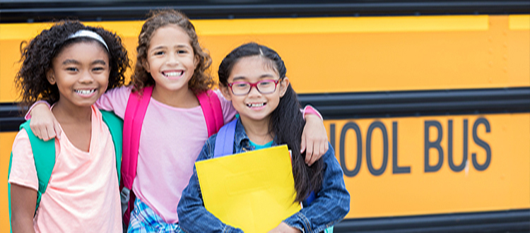 School Bus with Kids