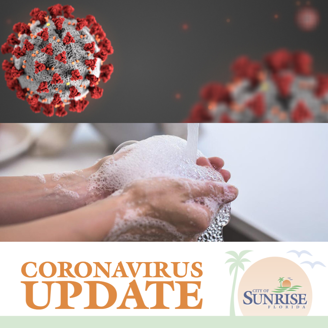 Coronavirus update from the City of Sunrise, Florida