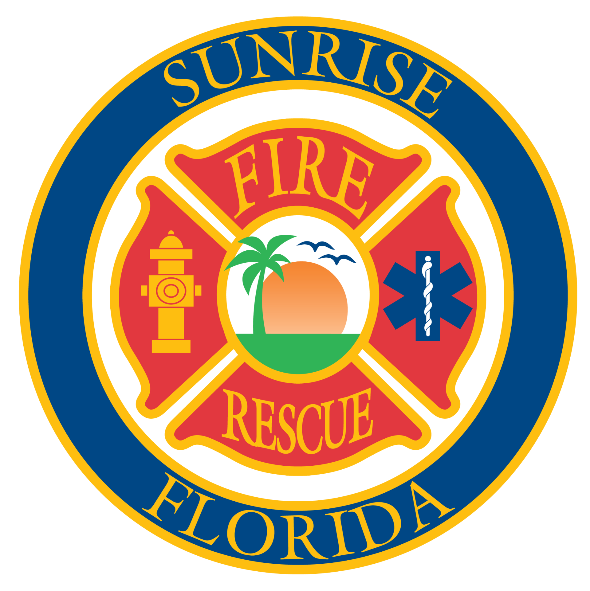 Sunrise Fire Rescue Florida Logo